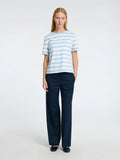 Essential Ss Striped Boxy Tee Noos - Cashmere Blue/Bright White - Wide