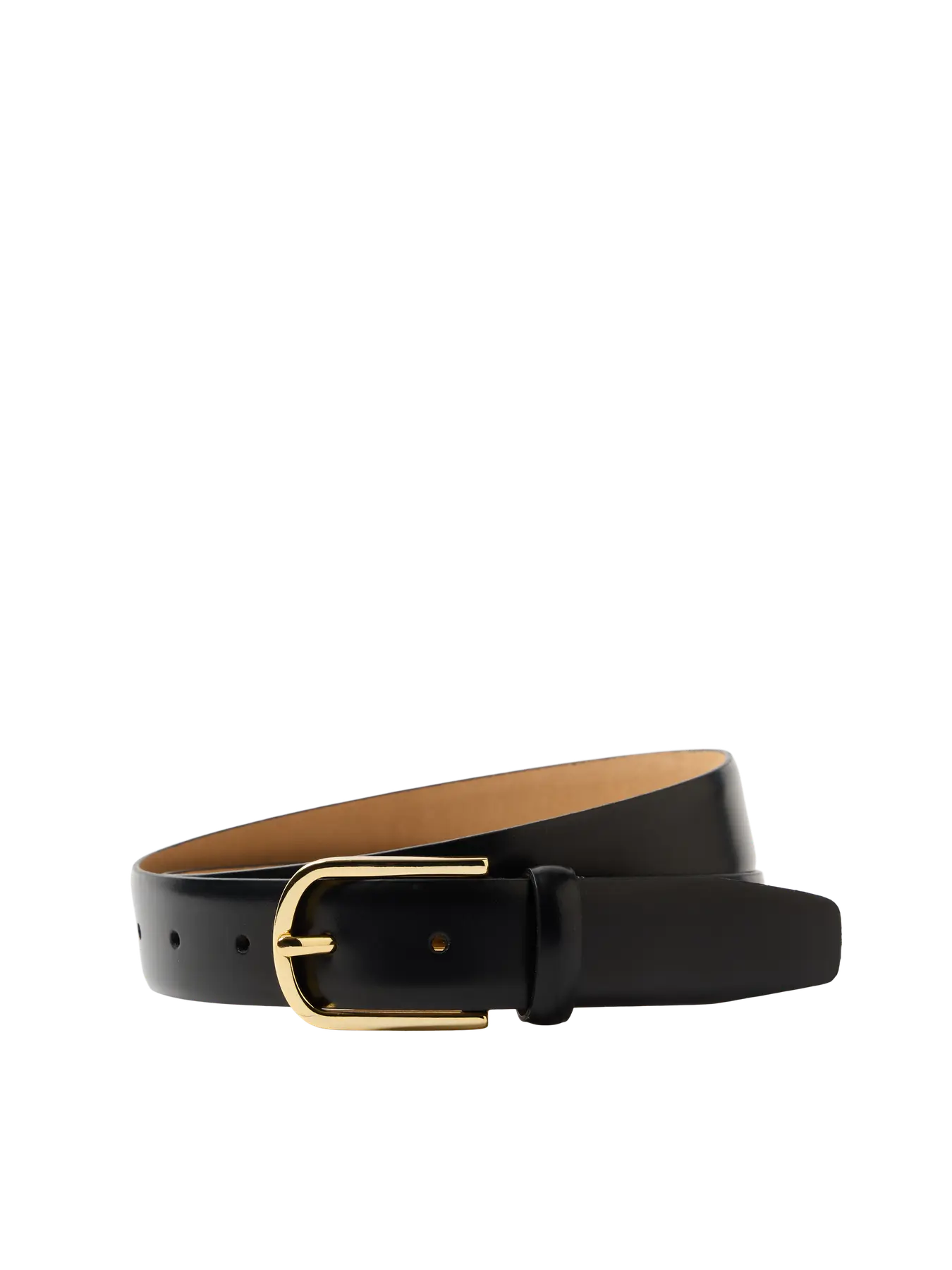 Iona Leather Belt - Black