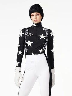 Galactique Ski Pully - Black/White