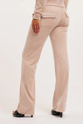 Del Ray Classic Velour Pant Pocket - Mushroom