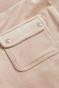 Del Ray Classic Velour Pant Pocket - Mushroom