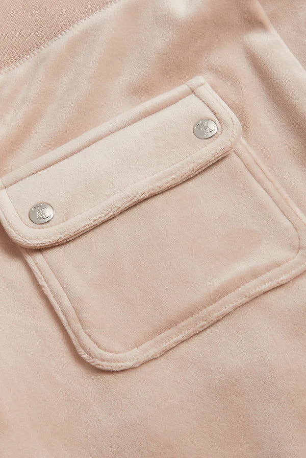 Del Ray Classic Velour Pant Pocket - Mushroom