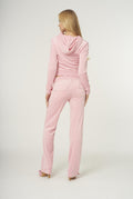 Del Ray Classic Velour Pant Pocket - Candy Pink