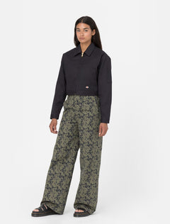 Lined Eisenhower Cropped W Rec - Black