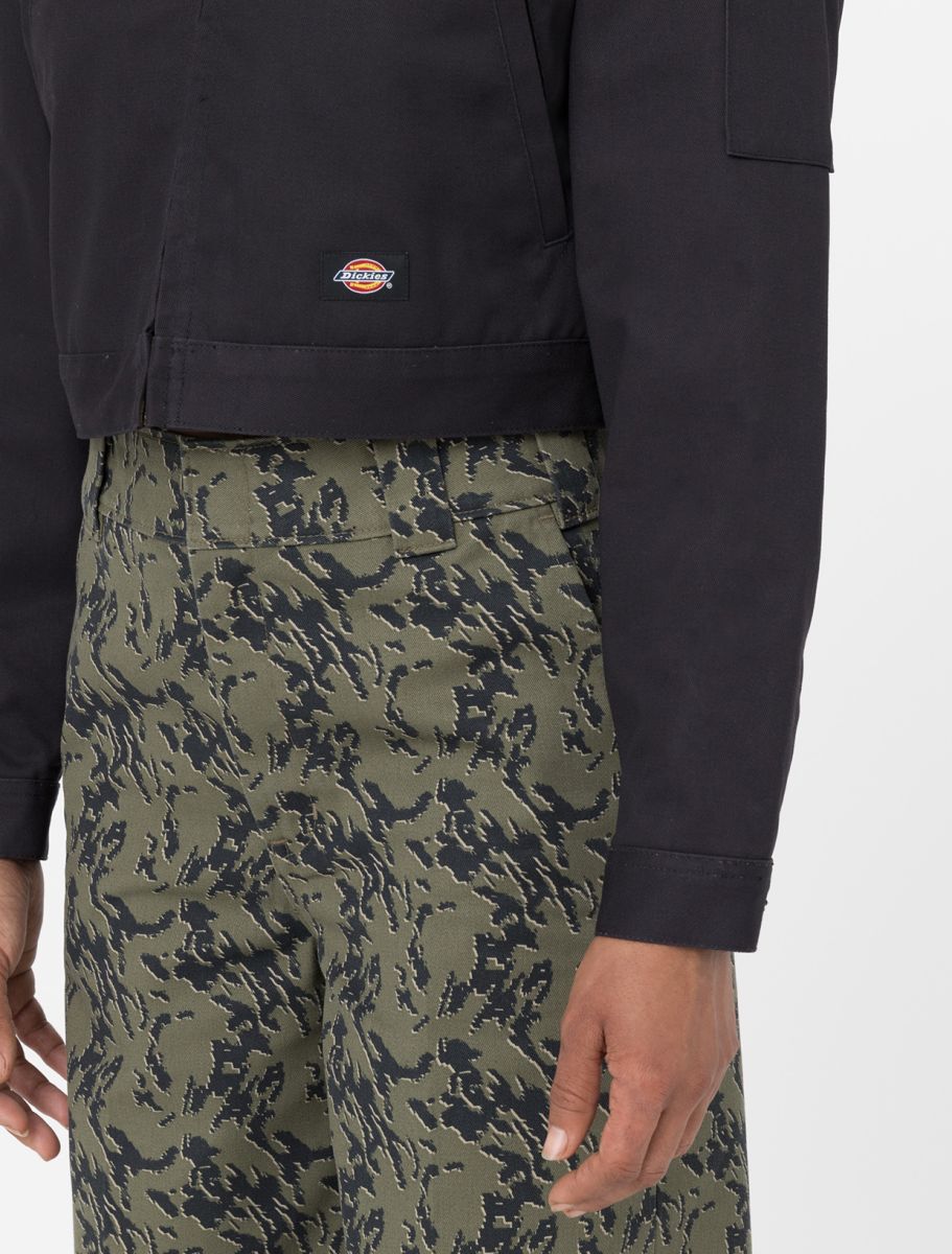 Lined Eisenhower Cropped W Rec - Black