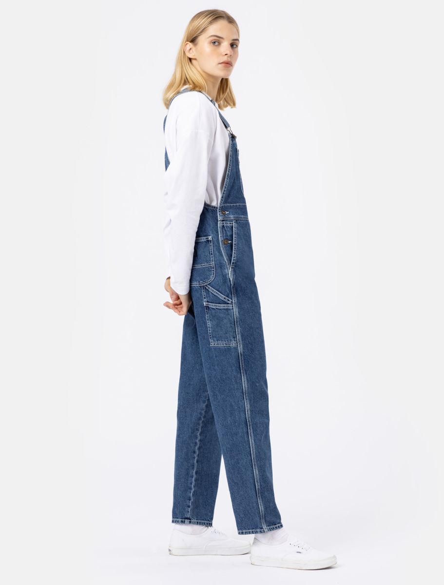 Classic Denim Bib W - Classic Blue