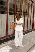 Eirin Linen Pants - Vit