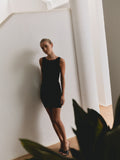 Anni Knit Mini Dress - Black