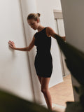 Anni Knit Mini Dress - Black