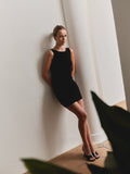 Anni Knit Mini Dress - Black