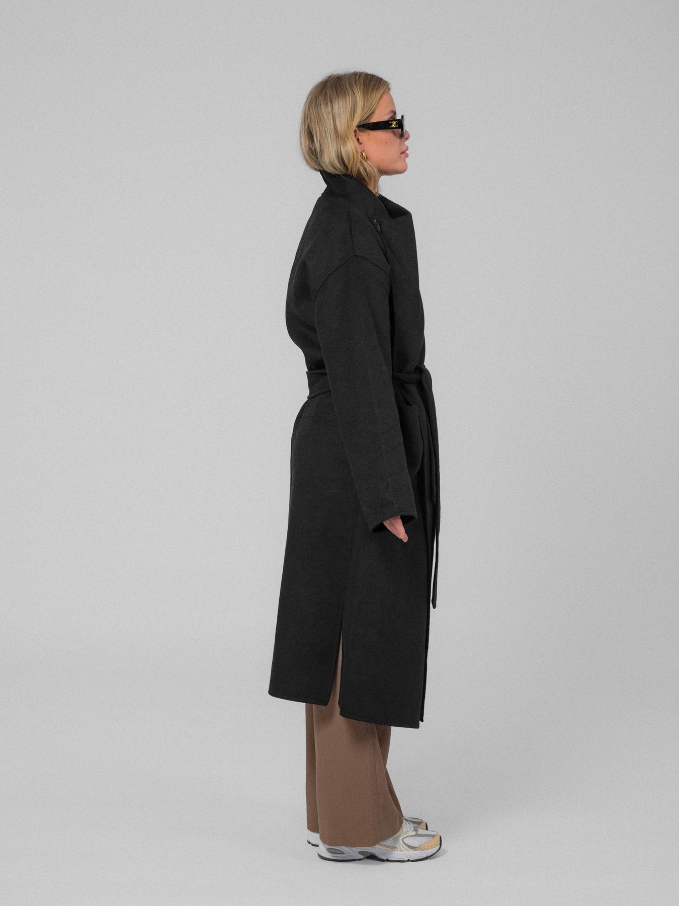 Ana Wool Coat - Svart