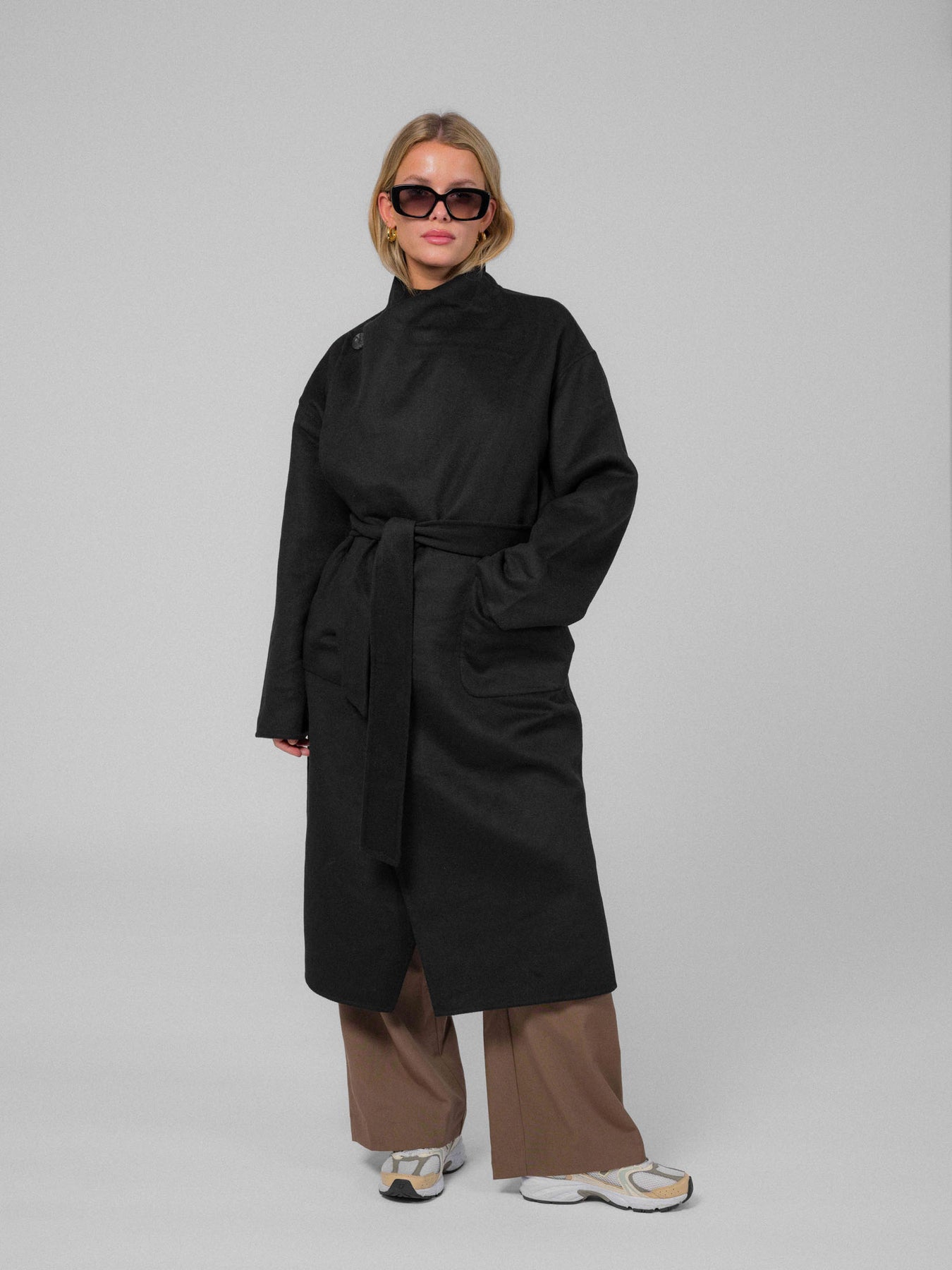 Ana Wool Coat - Svart
