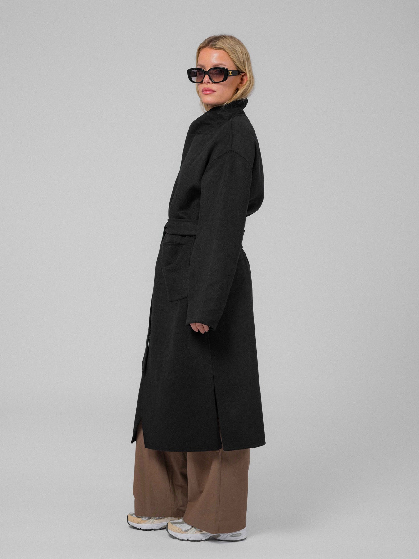 Ana Wool Coat - Svart