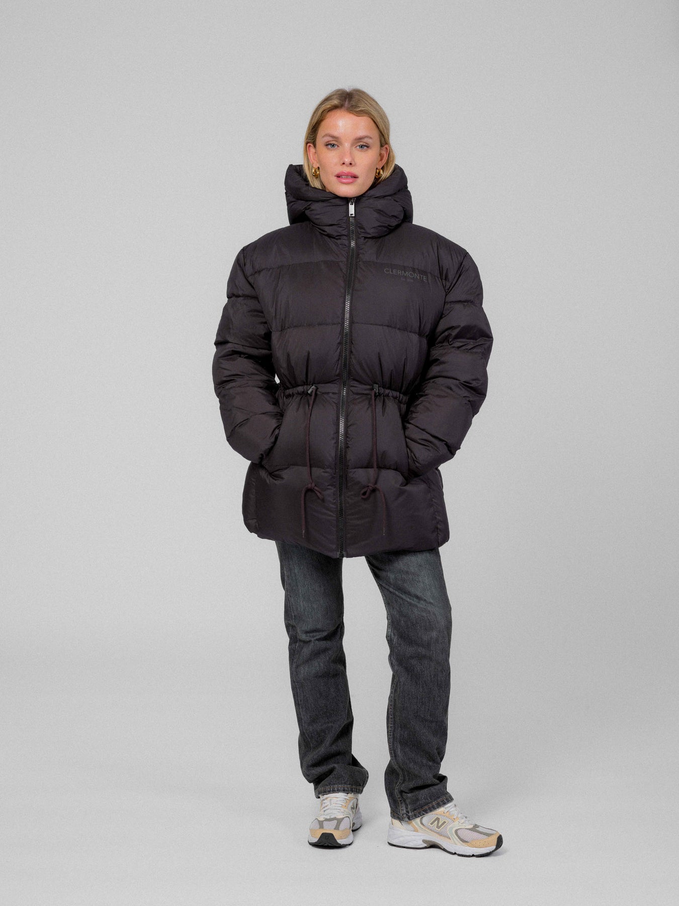 Up Hill Hooded Down Jacket - Black