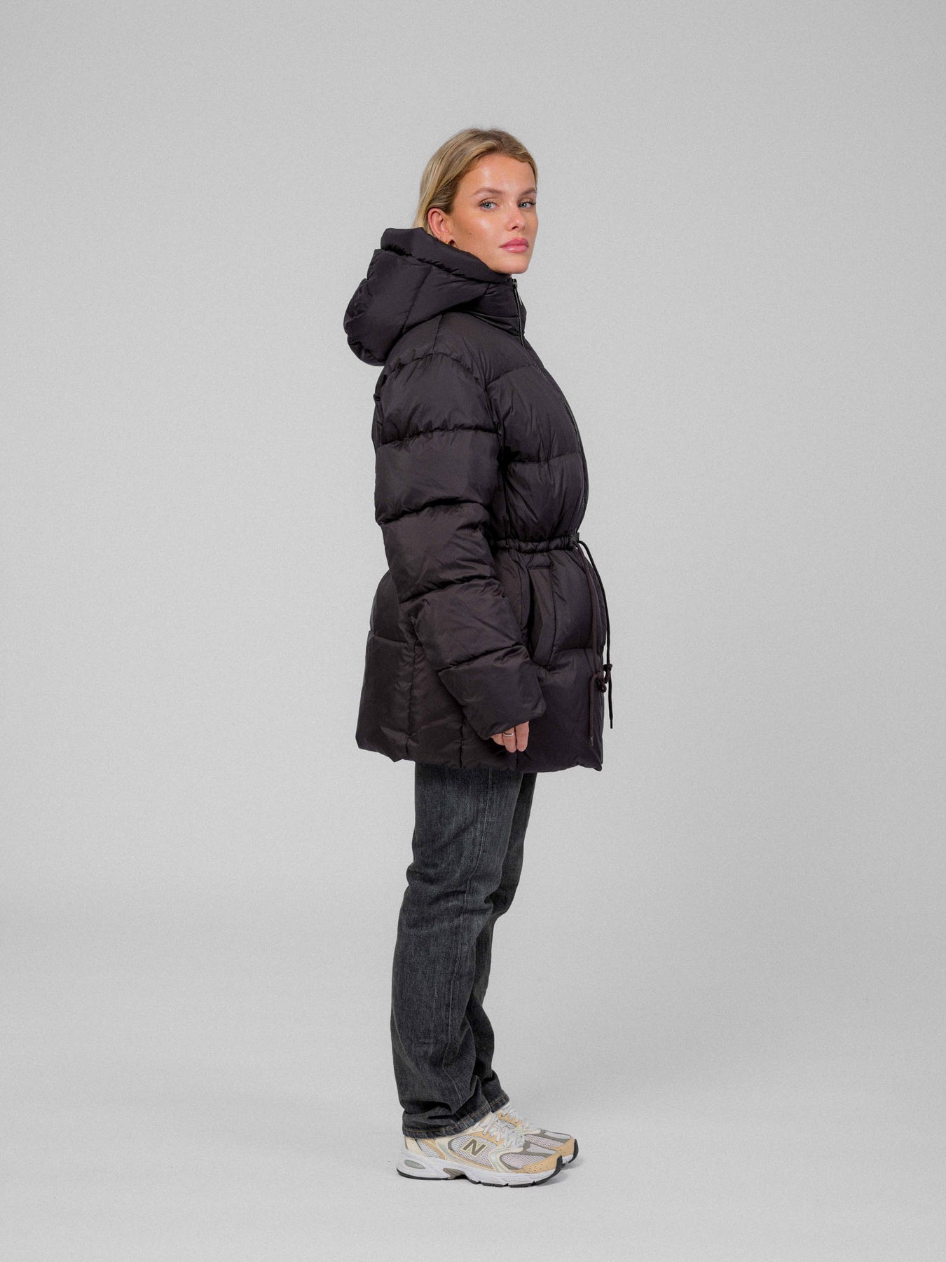 Up Hill Hooded Down Jacket - Black