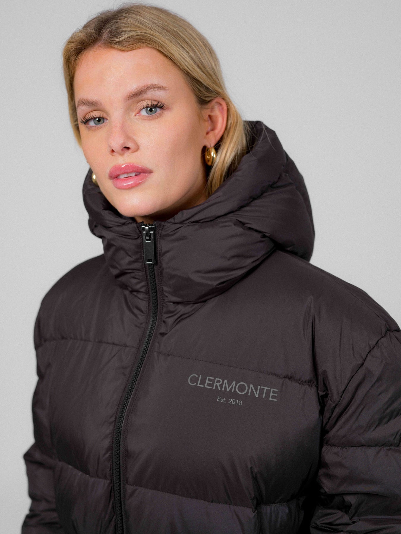 Up Hill Hooded Down Jacket - Black