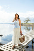 Rana Broderie Anglaise Kjol - Forglemmegei White