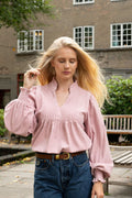 Emma Cord Blouse - Dusty Pink