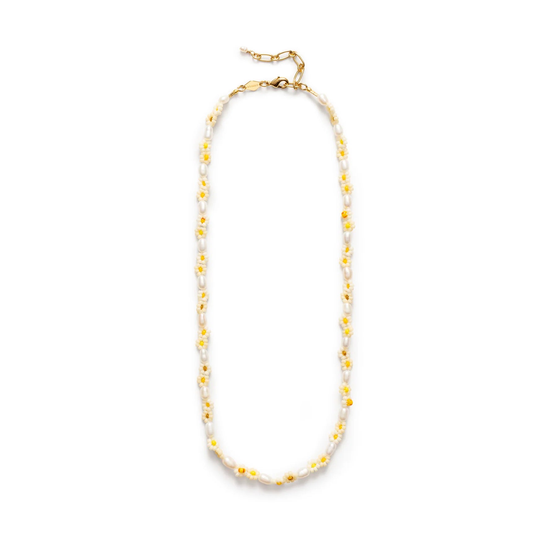 Daisy Flower Necklace - Guld