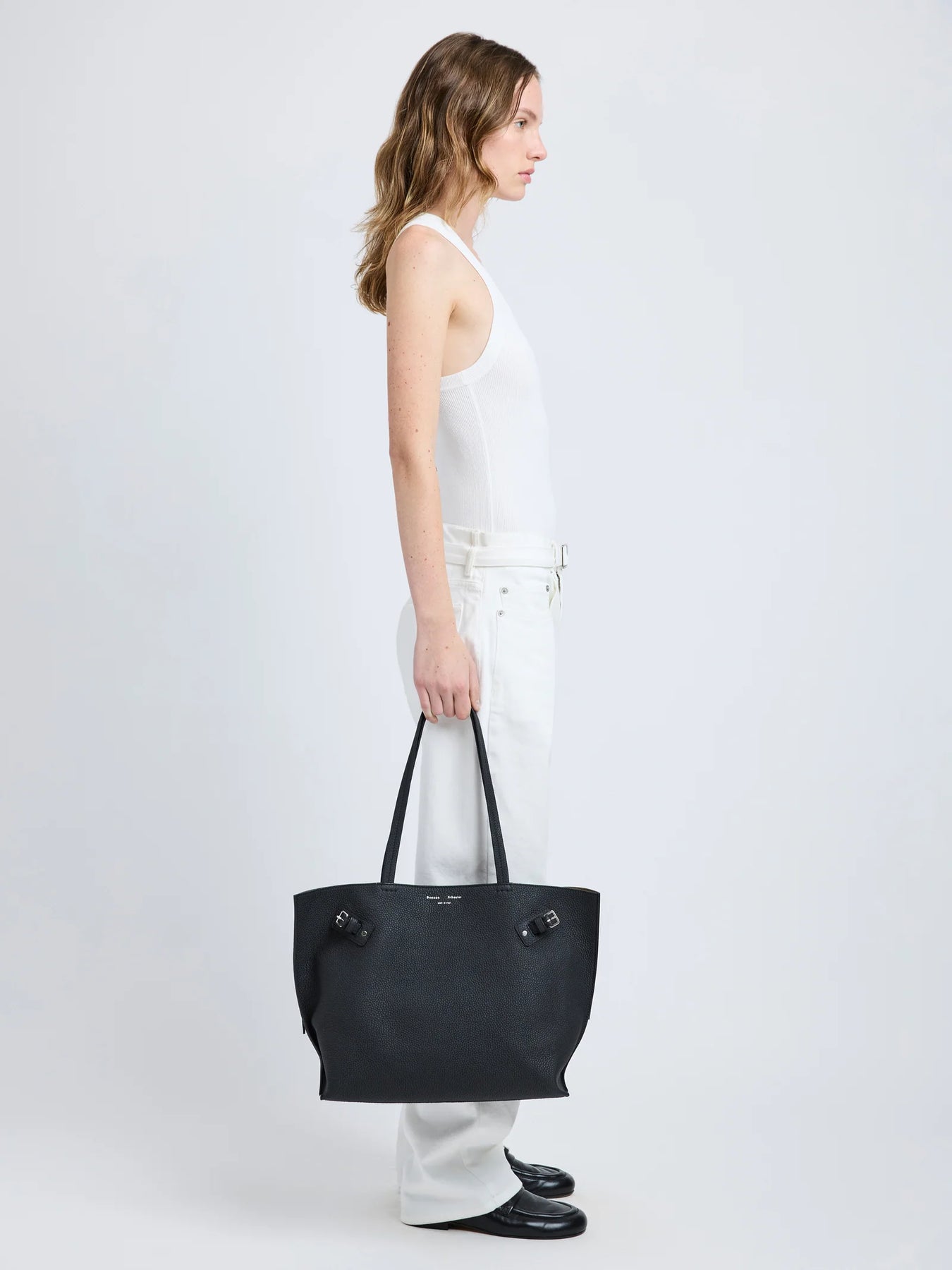 Days Tote In Pebbled Calf Skin - Black