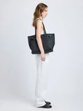 Days Tote In Pebbled Calf Skin - Black
