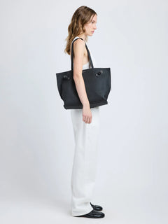 Days Tote In Pebbled Calf Skin - Black