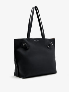 Days Tote In Pebbled Calf Skin - Black