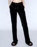Del Ray Classic Velour Pant Pocket - Svart