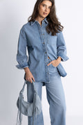 Cocoon Denim Small Bag - Lt. Blue Mix
