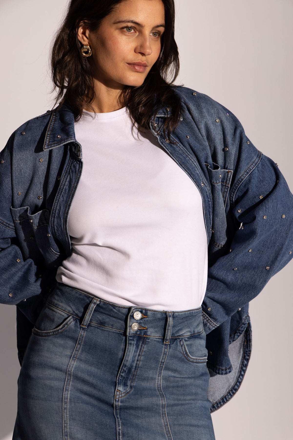 Emme Marine Shirt - Mid Blue