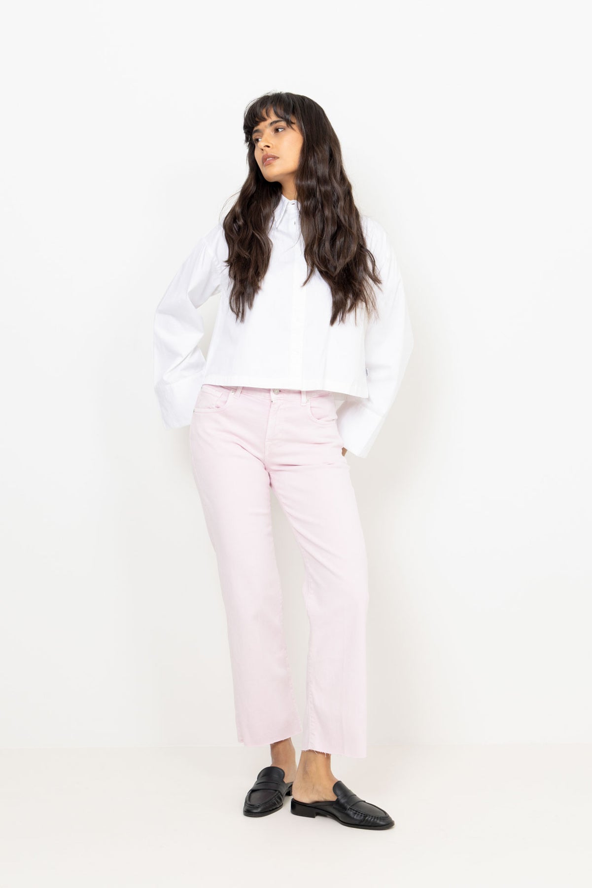 Calie Straight Ankle - Colored Left Hand Rose With Raw Cut