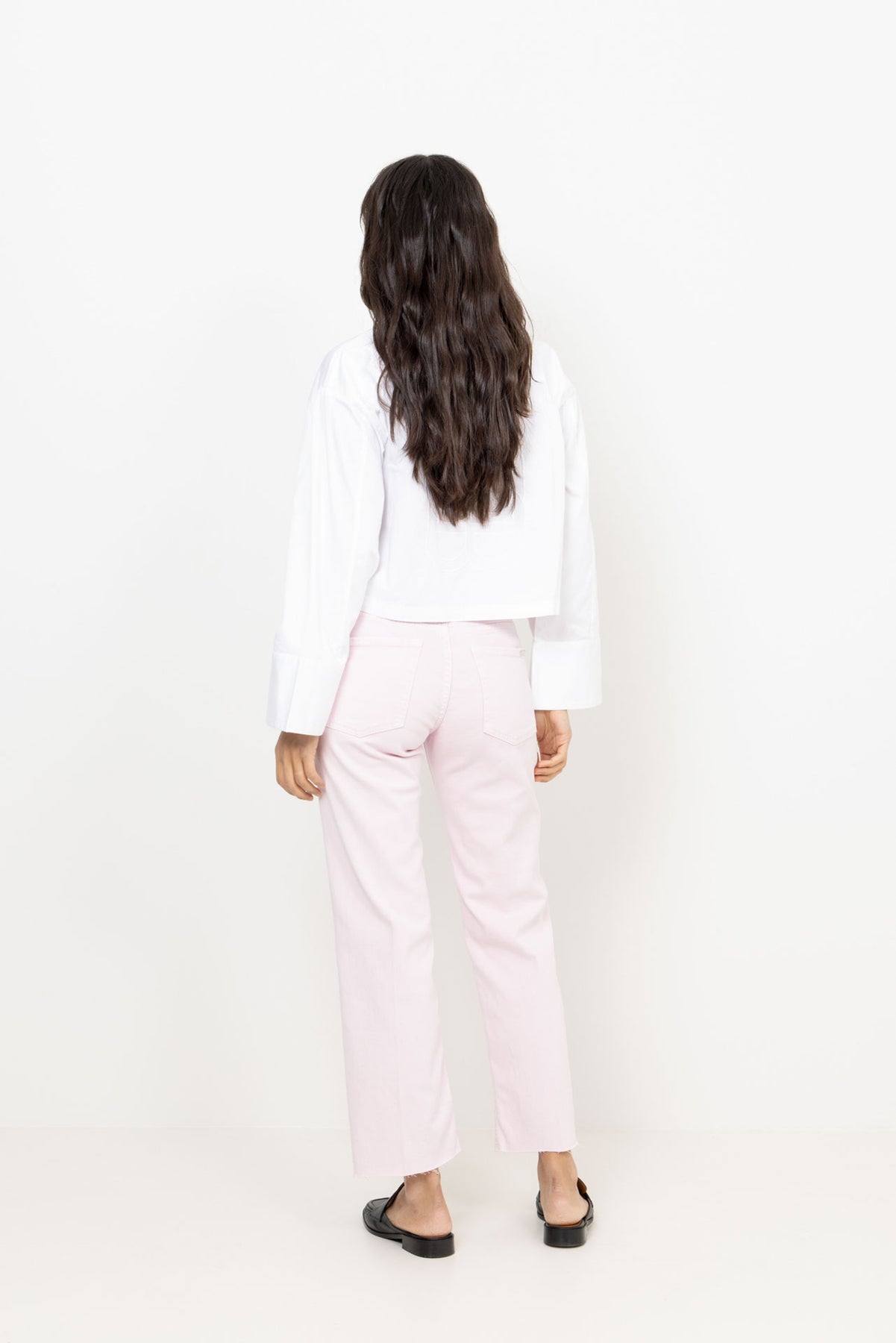 Calie Straight Ankle - Colored Left Hand Rose With Raw Cut