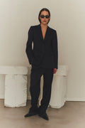 Zoe Pants - Navy/White Pinstripe