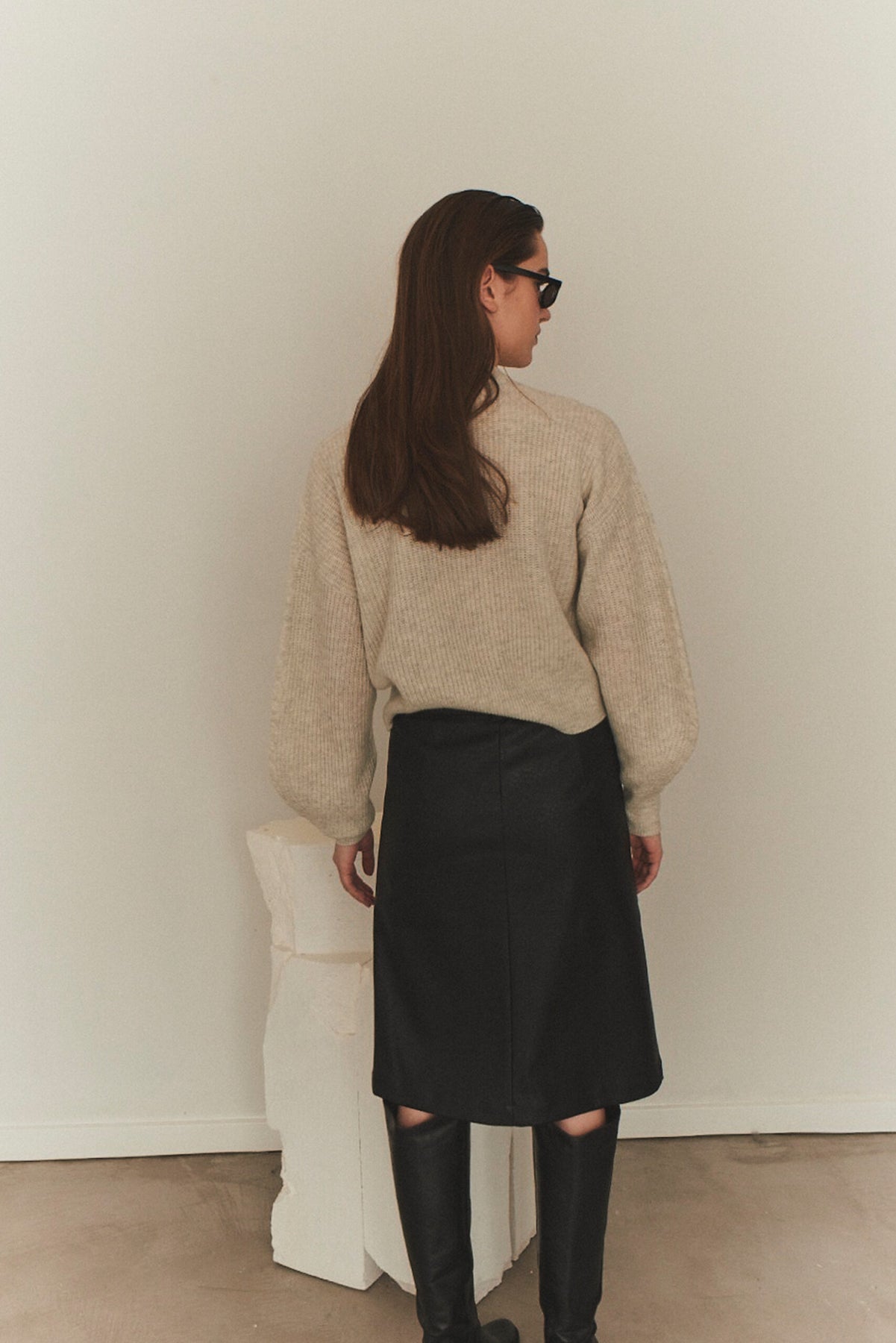 Carmen Cable Sweater - Oatmeal