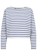 Stacy Blouse - White/Blue Stripe