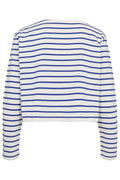 Stacy Blouse - White/Blue Stripe