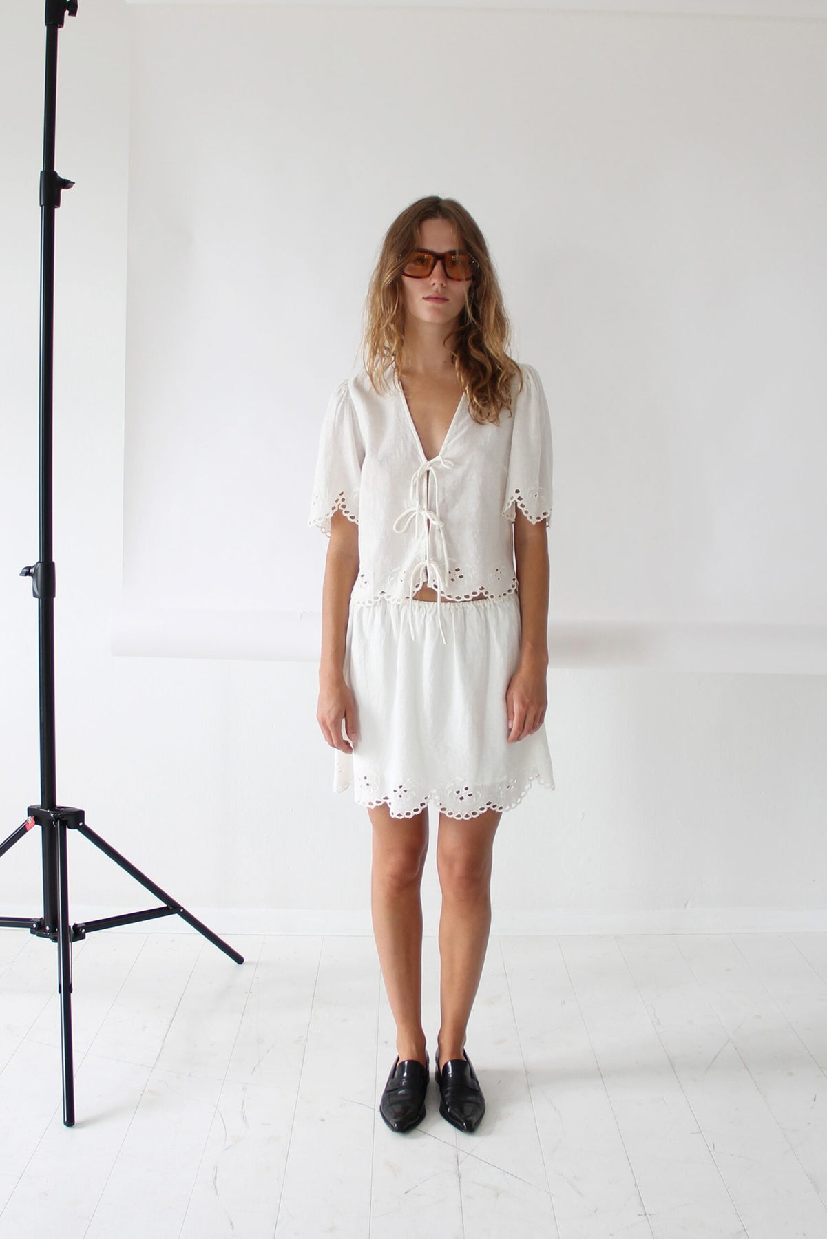 Layla Tie Shirt - Cream