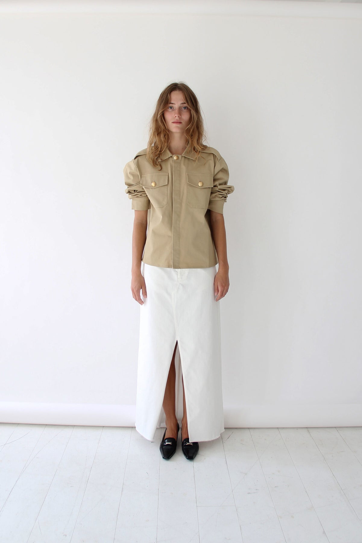 Dylan Button Jacket - Sand