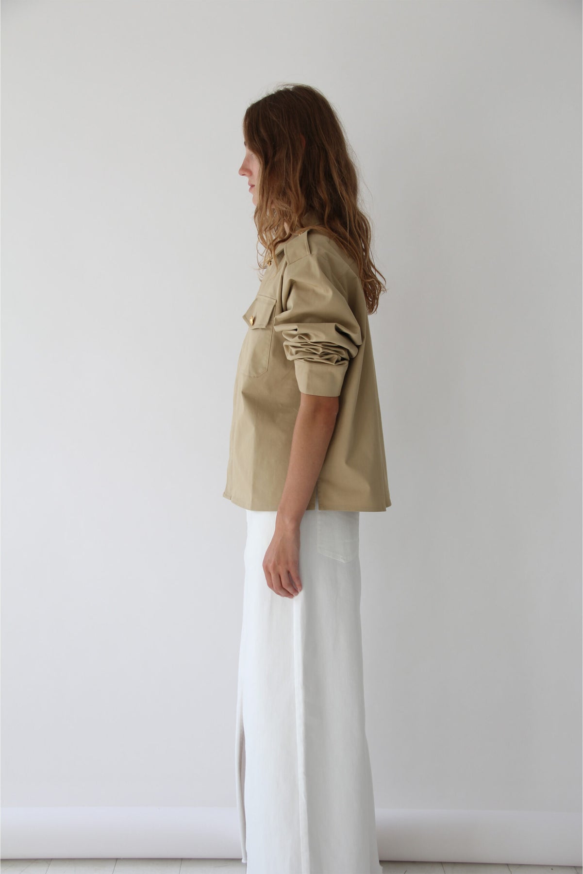 Dylan Button Jacket - Sand