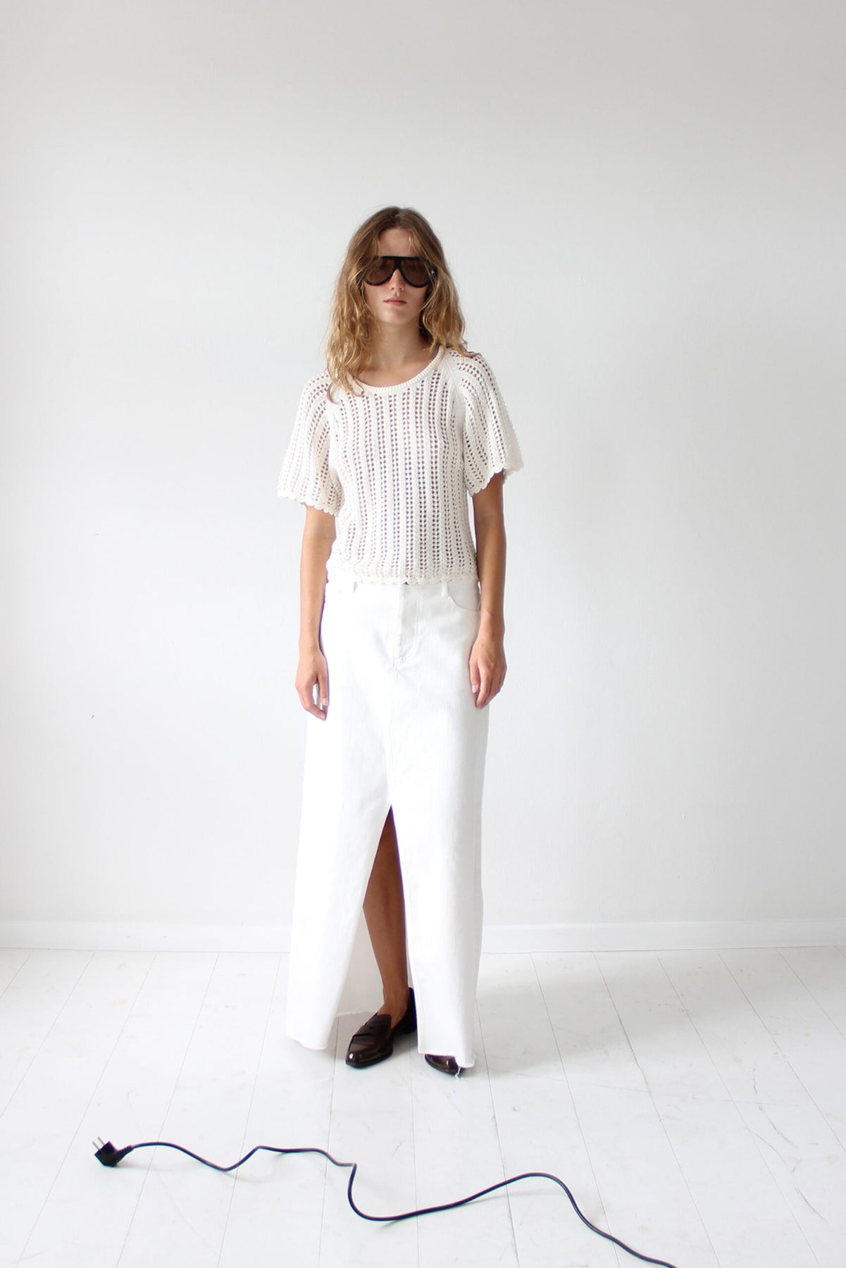 Taliana Pointelle Top - Cream