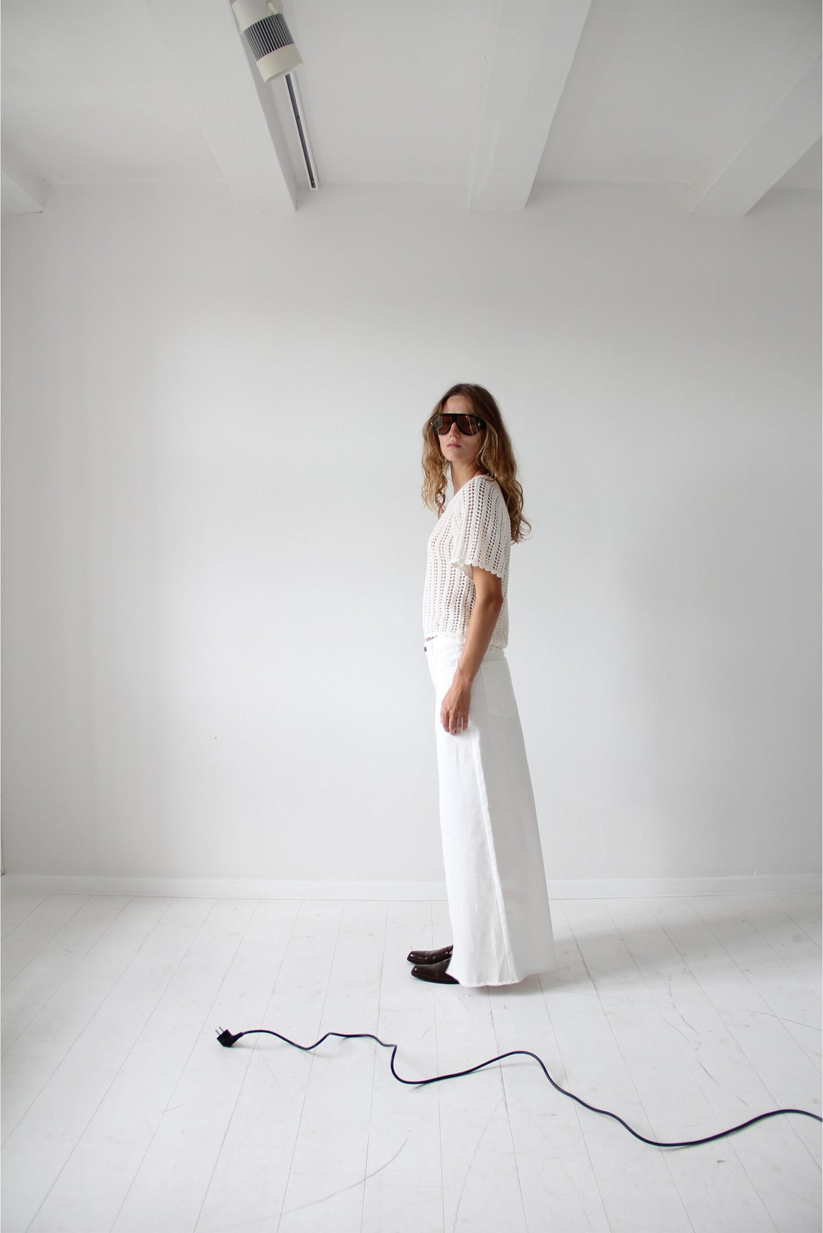 Taliana Pointelle Top - Cream