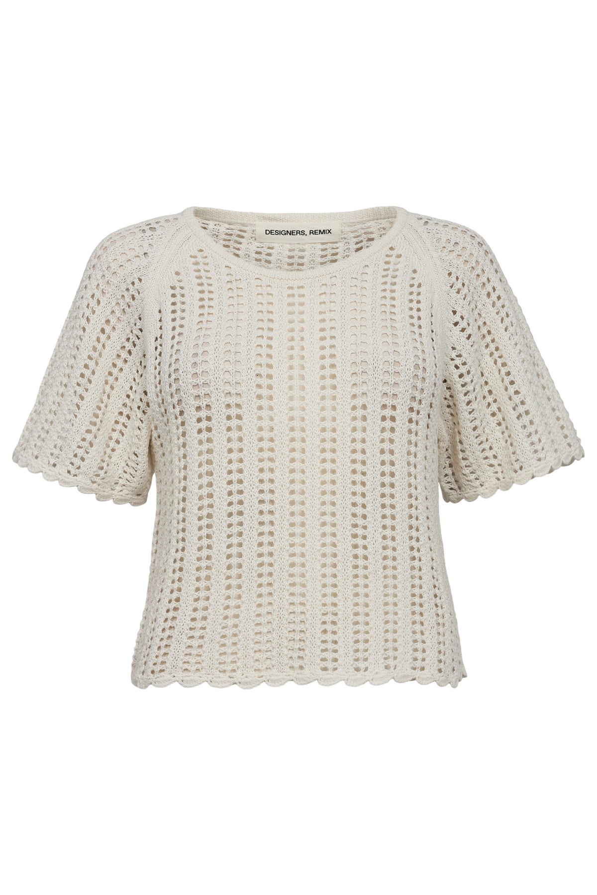 Taliana Pointelle Top - Cream