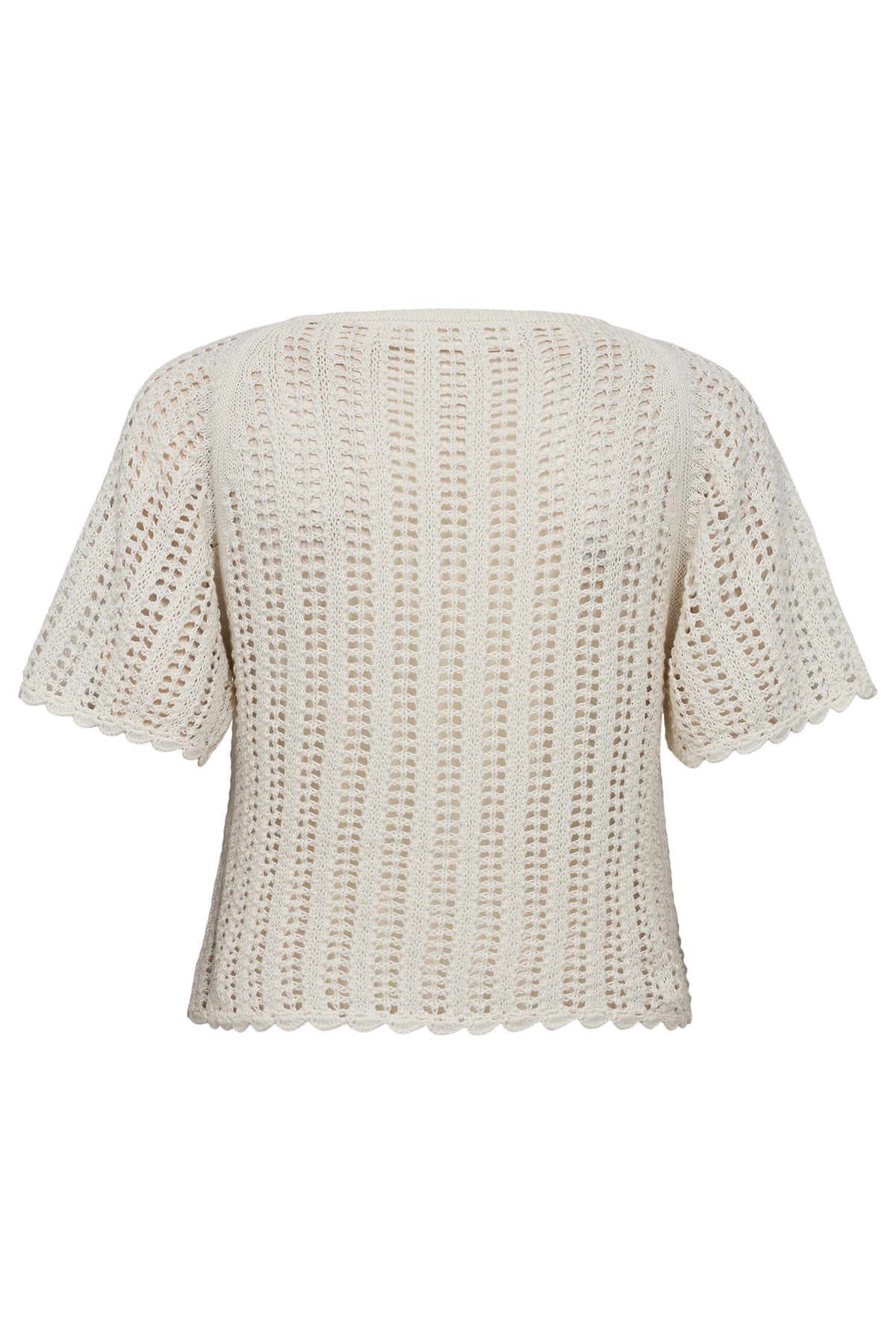 Taliana Pointelle Top - Cream