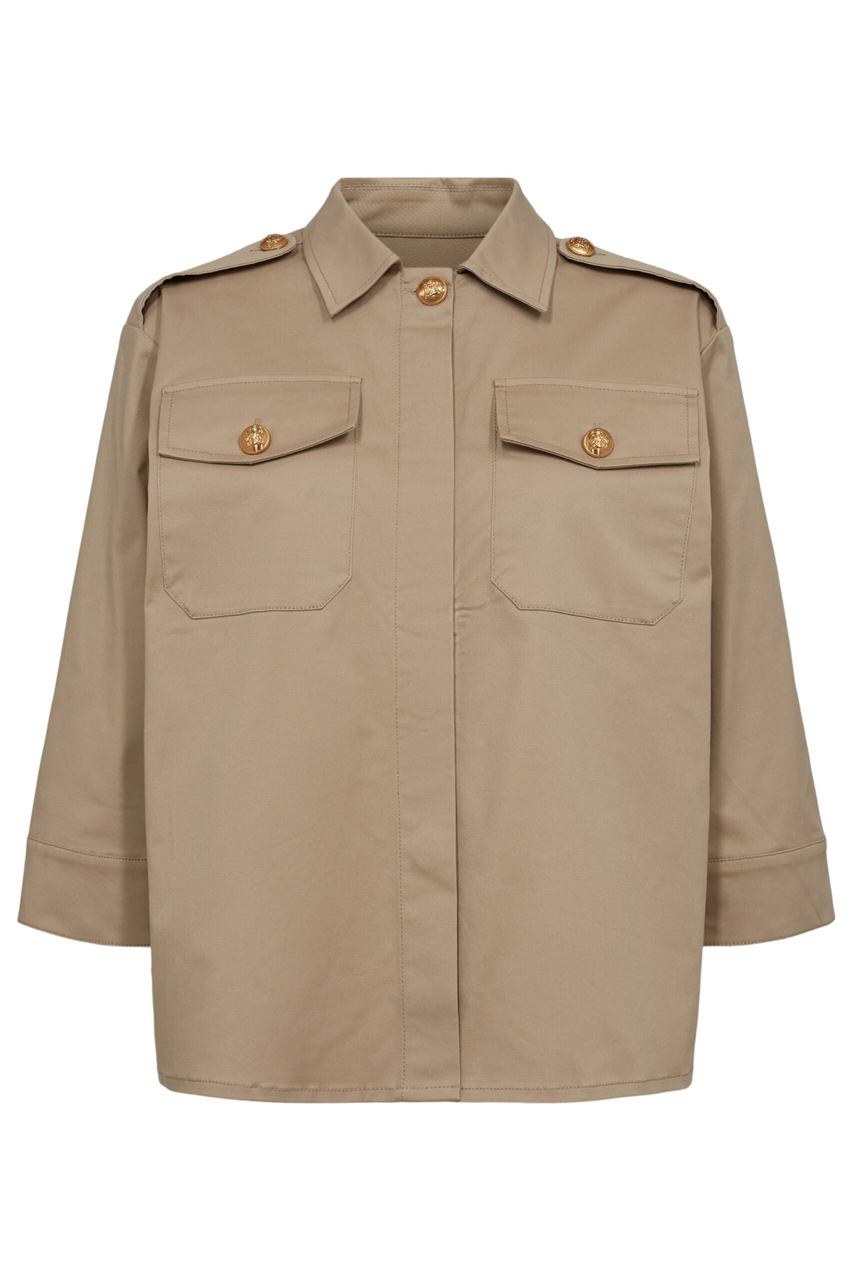 Dylan Button Jacket - Sand