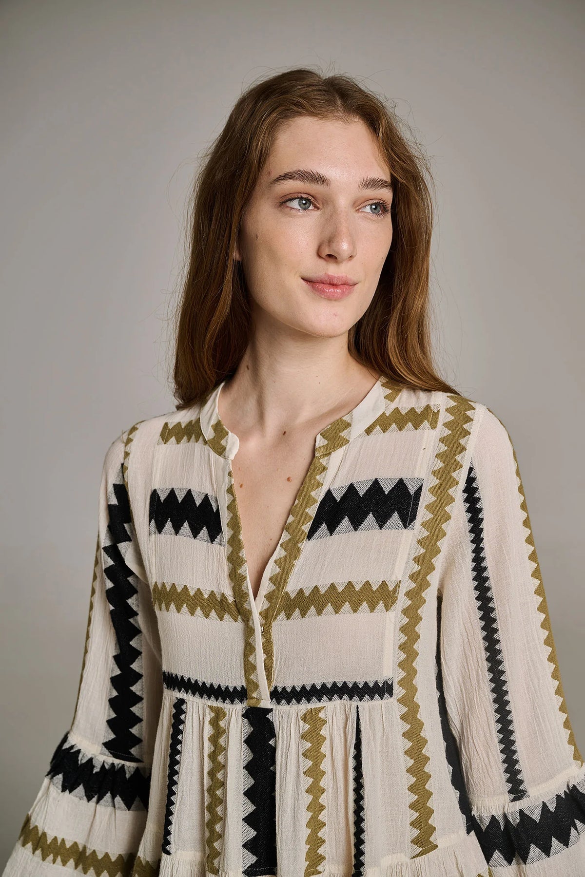 Ella - Khaki/Offwhite