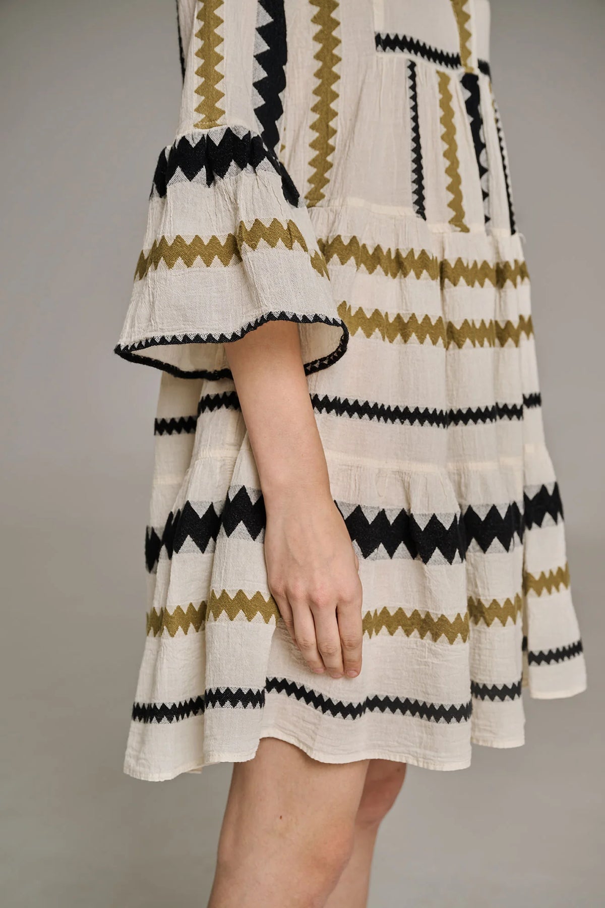 Ella - Khaki/Offwhite