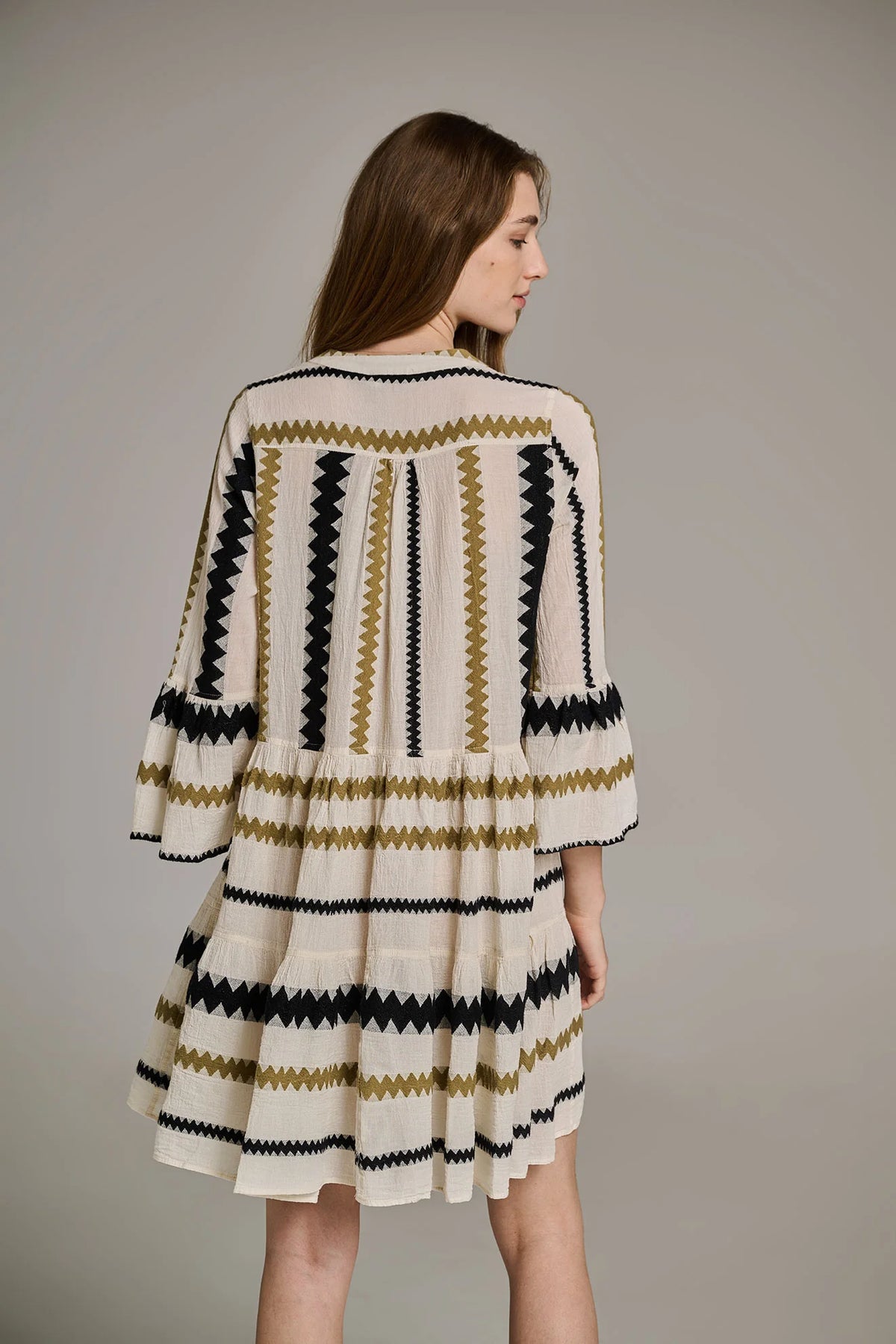 Ella - Khaki/Offwhite