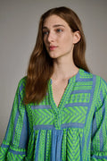 Ella Midi - Green/Blue