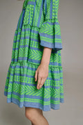 Ella Midi - Green/Blue