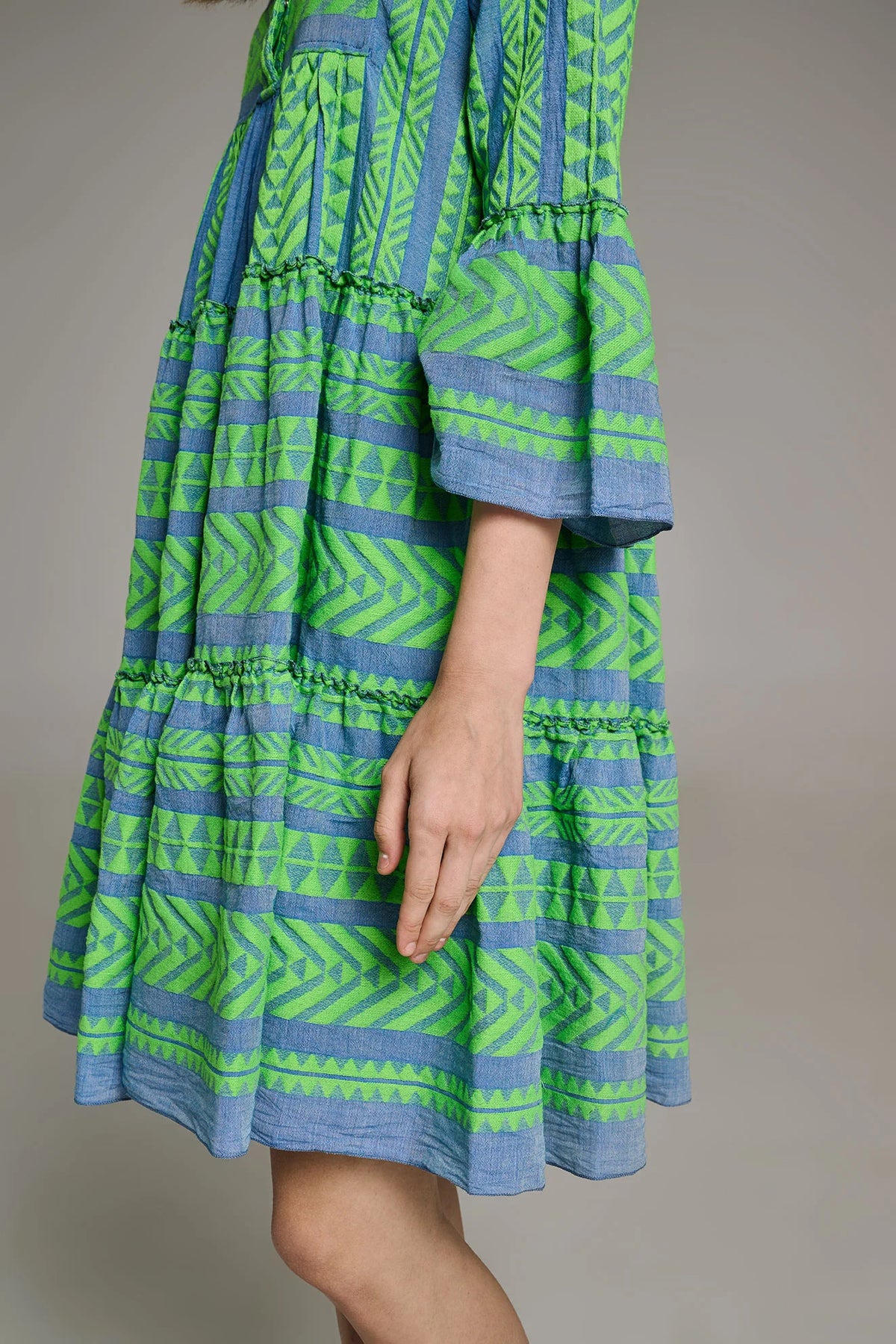 Ella Midi - Green/Blue